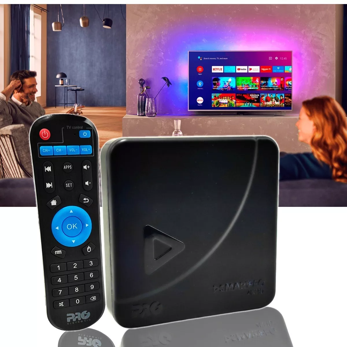 Smart Box Tv Transforme Sua Tv Tubo, Lcd, Led Em Smart Tvbox