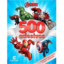  Livro Vingadores 500 Adesivos Atividades Desenhos Colorir