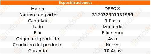 Faro Izq Filo Negro P/foco Xenn Chevrolet Silverado 16/18 Foto 4