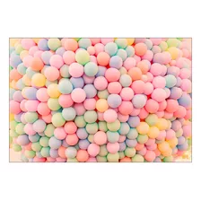 Fundo Fotográfico - Balões Candy Festa Colorida 1,50 X 2,20 Cor Unica