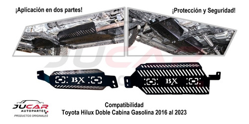 Protector Catalizador Toyota Hilux Doble Cabina 16-23 Bronx Foto 2