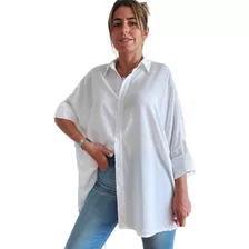 Blusa Camisa Mujer Camisola Vestir Volado Importada