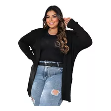 Casaquinho Kimono Feminino Trico Lã Basico Plus Size 44 A 52