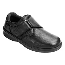 Zapato Hombre Velcro Cuero Talle 49,5 Ideal Persona Mayor 