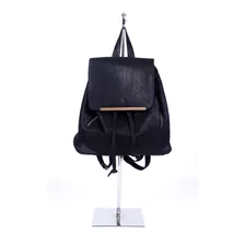 Bolsa De Piel Para Dama Back Pack Con Asas Zoe Negra