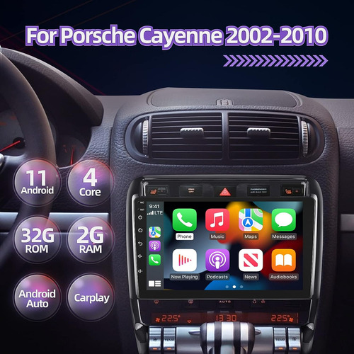Radio Carplay Android 11 Para Porsche Cayenne 2003-2010 Comp Foto 2