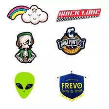  30 Patch Aplique Termocolante Personalizados 4x4cm