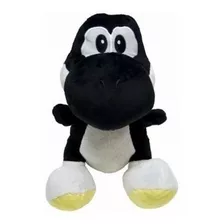 Yoshi Mini Pelúcia Preto Turma Do Mario Bros Antialérgico