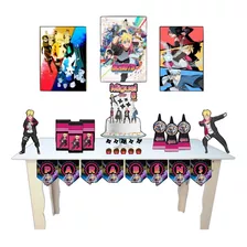 Kit Festa Em Casa Personalizado Boruto Naruto