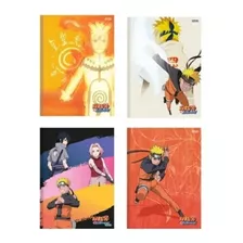 Kit 4 Cadernos Do Naruto Brochura Grande Capa Dura 1 M 80 F