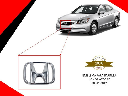 Emblema Para Parrilla Honda Accord 2011-2012 Foto 4