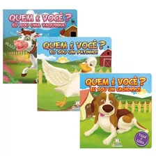 3 Livros De Animais Toque E Sinta - Coleção Quem É Você? 