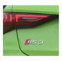 Emblema Rs Audi Negro Rs3 Rs6 S3 Autoadherible 