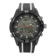 Reloj Pulsera Hombre Analogo/digital Malla Goma Ch421