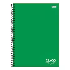 Caderno Escolar Class Universitario Class 1 Materia Cores Cor Verde