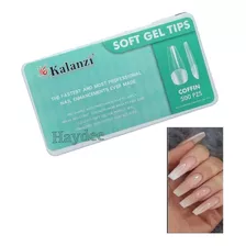 Tips Completos Coffin Soft Gel Caja Con 500 Pzas