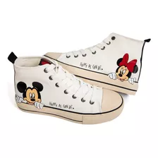 Zapatillas Urbanas De Mickey Disney Para Mujer Textil V2