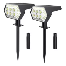 Solar 108 Led Impermeable Patio Luz De Césped 2pcs