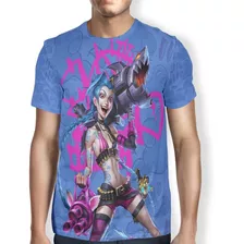 Camiseta Jinx Evi League Of Legends Promoção Top Full