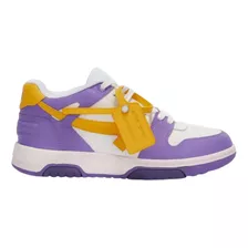 Off-white Out Of Office Calf Leather Violet Yellow