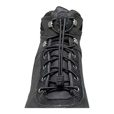 Cadarço Elastico Bota Lock Laces Preto