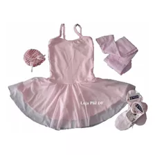 Vestido Bailarina Fantasia Roupa Para Aula De Ballet