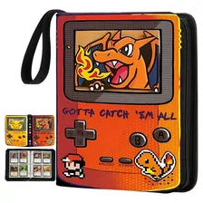 Porta 400 Cards Pokémon Game Boy Charizard Album Fichario