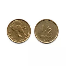 Argentina Moneda 1/2 Centavo Austral 1985 Sin Circular Horne