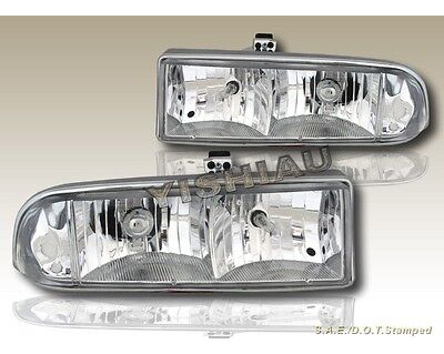 98-04 Chevy S10/blazer Headlights Clear + Bumper Lamps Zzh Foto 2