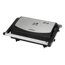 Sandwichera Grill Xion 750w Antiadherentes Acero Inox Xi-gr2 Color Negro