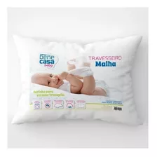 Travesseiro Infantil Para Bebe Malha Branco 15896