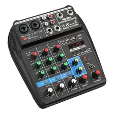 Consola Mixer 4 Canales Mivic's Bluetooth Phantom Power Usb