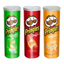 Batata Pringles 03 Latas Com 120gr Cada - Sabores Sortidos