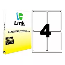 Etiqueta Adesiva A4 98,0mm X 139,0mm Caixa Com 100 Folhas