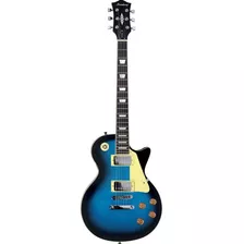 Guitarra Elétrica Strinberg Lps Series Lps230 Les Paul De Tília Blue Burst Brilhante Com Diapasão De Madeira Técnica