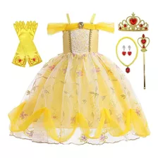 Disfraz De Belle Princesa Para Niñas Halloween Navidad