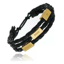 Pulseira Masculina Fé , Força E Coragem