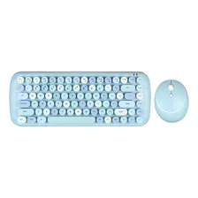 Mofii Candy Teclado Ratón Combo Inalámbrico 2.4g Color Mixto