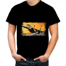 Camiseta Colorida Aeronautica Caça Avião Guerra Fighter 8