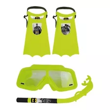 Set Kit De Buceo Batman Antiparras Pata De Rana Snorkle 4187