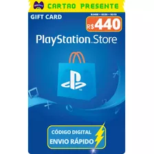Gift Card Playstation Cartao Psn Br R$ 440 Reais
