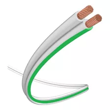 100 Metros Cabo De Caixa Polarizado Branco 100% Cobre 16 Awg