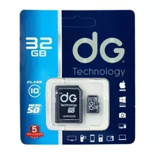 Memoria Micro Sd 32 Gb Clase 10 + Adaptador Sd Dg Original