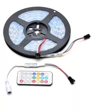 Fita Led Digital 2811 5050 Rgb 300 Leds Som 366 Efeitos