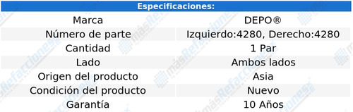 Par Juego Faros Niebla Audi A4 / A3 2005 - 2011 Depo Sxc Foto 4