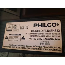 Juego Completo Philco Pld43hs22 Con Cinta Doble Faz Térmica.