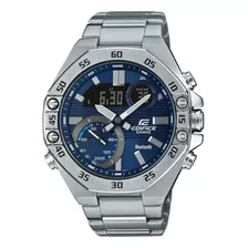 Reloj Edifice Ecb-10d-2a Acero Hombre Plateado