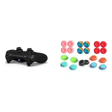 Combo Sticker Para Control Ps4+1 Par Grip Protector Análogo