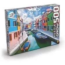 Jogo Quebra Cabeça Canal De Burano 500 Peças Puzzle Grow 