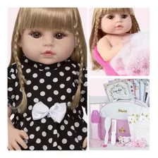 Boneca Reborn Loira Baby Alive Princesa Com Lindo Enxoval